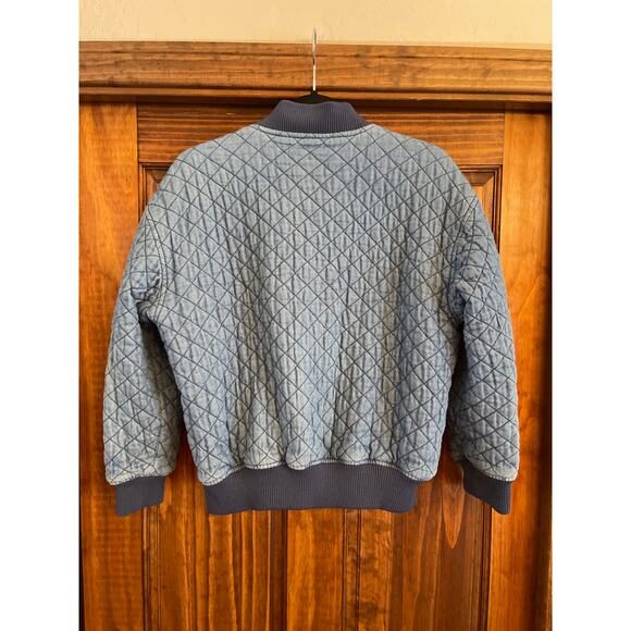 B+ AB quilted chambray bomber jacket size 38 (xs) - Picture 6 of 6